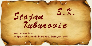 Stojan Kuburović vizit kartica